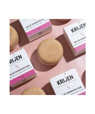 Krijen Carnation & St. John's Wort Solid Shampoo 100 gr - Buy Online on GoSupps.com