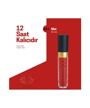 strin cosmetic Matte Lipstick Red Long Lasting 8 Ml-001 - Buy Online on GoSupps.com