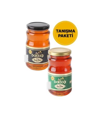 Honeycomb Pine Honey + Honeycomb Flower Honey (Special Selection) 460g Introduction Package