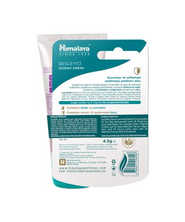 Himalaya Since 1930 Nourishing Hand Cream 50 ml and Nourishing Lip Care Cream 4.5 gr - Buy Online on GoSupps.com