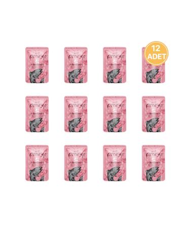 pramy Canned Cat Food with Salmon and Tuna in Jelly 70 gr (12 PIECES)