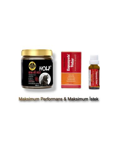Natural Boost Premium Wolf Herbal Atom Power Strength Mesir Paste 240 Gr + Women's Special Love Drops Love Drops