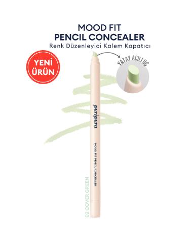 PERIPERA Color Corrector Pencil Concealer Green Color PERIPERA Mood Fit Pencil Concealer 002 Cover Green