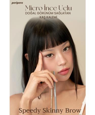 PERIPERA Ultra-Fine Tip Natural-Looking Eyebrow Pencil Peripera Speedy Skinny Brow (7 Ash Brown) - Buy Online on GoSupps.com
