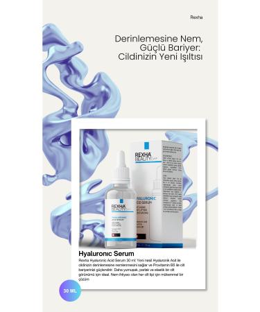 Rexha Beauty Hyaluronic Acid Serum 30 ml - Deep Moisturizing and Skin Care - Buy Online on GoSupps.com