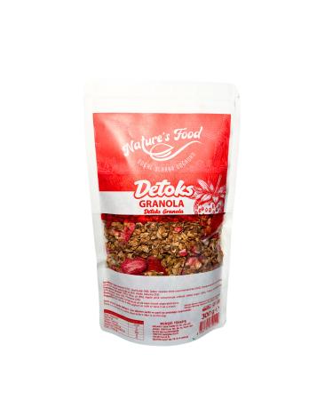 NATURES FOOD Detox Granola 300gr Natural content prepared from A quality products without additives or preservatives.