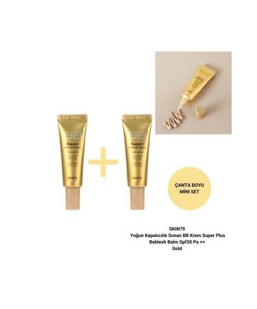Skin79 Intense Coverage BB Cream Super Plus Beblesh Balm Spf30 Pa ++ Gold 7g+7g