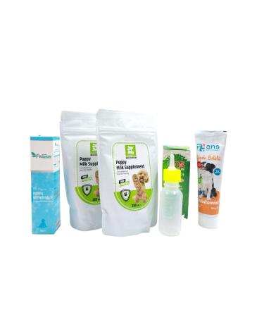 Ans 2 Pieces Nanbell Puppy Milk Powder 200 ml + Bottle 60 ml + Vitamin Cake 100GR + Multivitamin