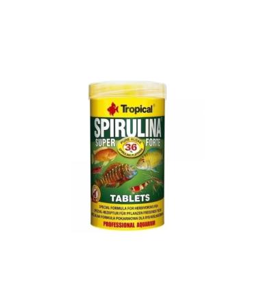 Tropical Spirulina Super Forte Tablet Intensive Spirulina Content Tablet Fish Food 50 ml 36 gr