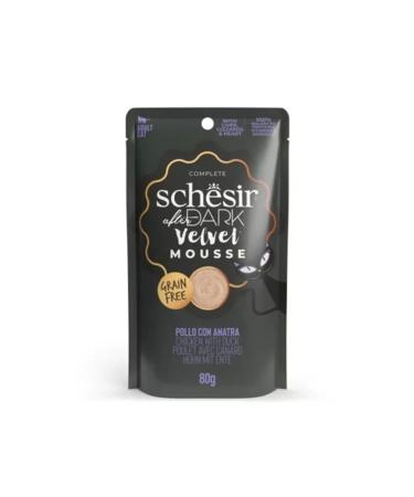 Schesir After Dark Velvet Mousse Chicken and Duck Adult Cat Wet Food 80 gr