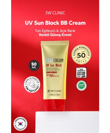 3W CLINIC Color Equalizer and Spf 50 Pa +++ Sunscreen Light Color Bb Cream Bb Cream Uv Sun Block - Buy Online on GoSupps.com
