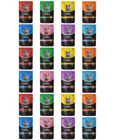 Reflex Pouch Cat Wet Food Varieties 85 Gr X 24 Pieces