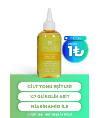 Licape Micellar Glycolic Acid Aha-Bha Peeling Tonic 200ml