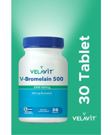 Velavit V-Bromelain 500 30 Tablets