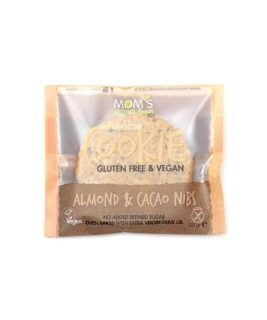 Mom's Natural Foods 6-pack Gluten-Free ALMOND & CACAO NIBS Cookie - Buy Online on GoSupps.com