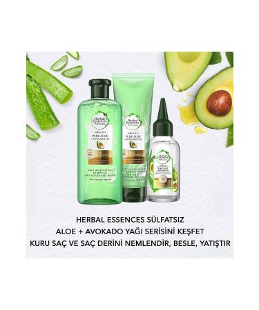 Herbal Essences Sulfate Free Aloe & Avocado Pure Super Shampoo 380ml - Buy Online on GoSupps.com