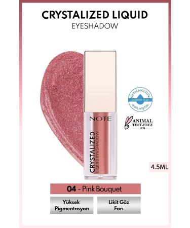 Note Cosmetics Creamy Texture High Pigmented All Day Long Lasting Liquid Metallic Eyeshadow 04 Passi.4833