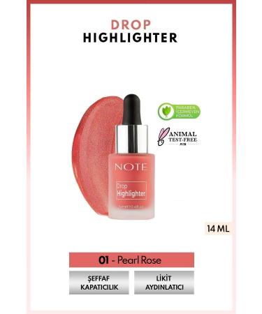 Note Cosmetics Liquid Illuminator That Gives a Glow With a Permanent Formula - 01 Pearl Rose Passi-343