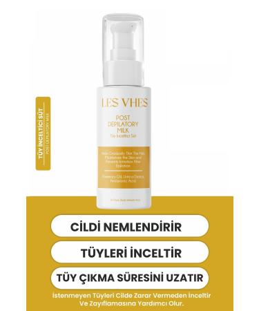 LES VHES Hair Thinning and Moisturizing Milk Nettle & Hyaluronic Acid Extract 60 ml