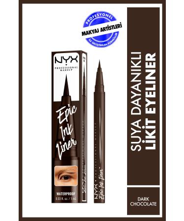 NYX Professional Makeup Epic Ink Liner - Dark Chocolate - Brown Eyeliner