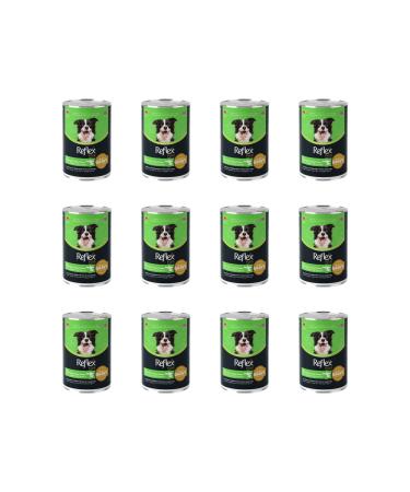 Reflex Plus Sauced White Fish and Sweet Potato Adult Dog Canned Food 400 Gr (12 Pieces)
