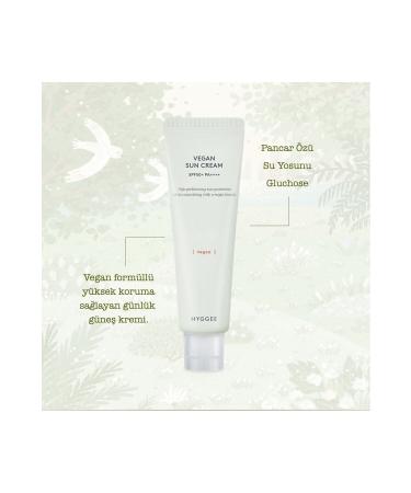 HYGGEE Vegan Sun Cream 50 Ml - New Generation Chemical Filter Vegan Face Sun Cream - Buy Online on GoSupps.com