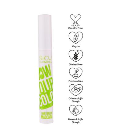 Show by Pastel Pastel Show Your Color Mascara - Lime Green - Buy Online on GoSupps.com