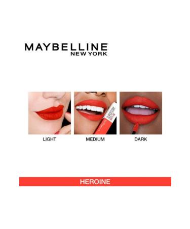 Maybelline Super Stay Matte Ink - Liquid Matte Lipstick No:25 Heroine 5ml - Buy Online on GoSupps.com