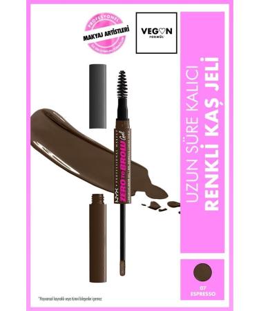 NYX Professional Makeup Zero to Brow Long-Lasting Eyebrow Gel - Espresso
