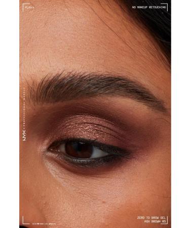 NYX Professional Makeup Zero to Brow Long-Lasting Eyebrow Gel - Ash Brown - Buy Online on GoSupps.com