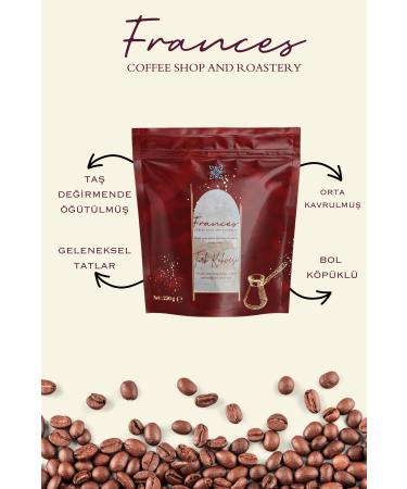 FRANCES Traditional Turkish Coffee | Intense and Velvety Taste | 250 gr - Buy Online on GoSupps.com