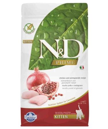 N & D ND Prime Grain-Free Chicken and Pomegranate Kitten Food 1.5kg