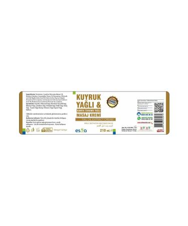ES LA Esila Tail Oil Okra Seed Massage Cream 210 ml - Buy Online on GoSupps.com