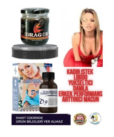 Red Dragon Green Temptation 30 Ml Women's DROPS + Red Dragon 240 Gr Men's Performance Paste