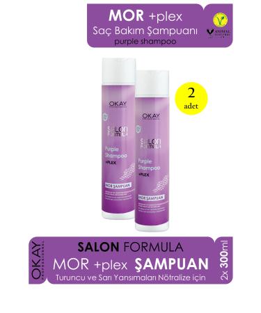OKAYPROFESSIONNEL SALON FORMULA SET OF 2 PURPLE Shampoo (300ml+300ml) OKAY PROFESSIONNEL