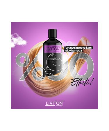 Liviton Professional Silver Purple Shampoo Suitable for Gray White Platinum Blonde Hair 500 ml - Buy Online on GoSupps.com