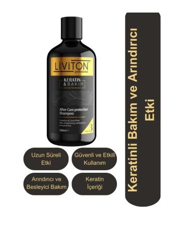 Liviton Professional Level 3 Continuation Shampoo - 500 ml | Keratin Care and Purifying Effect for All Hair Types