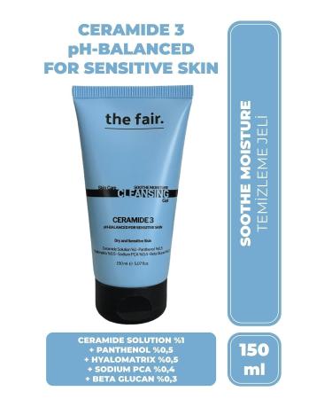 The Fair Ceramide Moisturizing Face Wash Gel for Sensitive and Dry Skin 150 ml