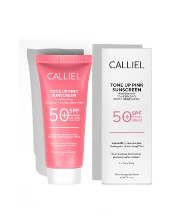 CALLIEL Tone Equalizer Brightening Spf 50+ Tinted Sun Cream Glutathione Hyaluronic Acid Effect 50 ml - Buy Online on GoSupps.com