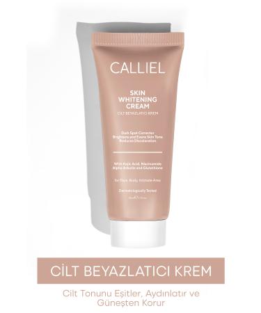 CALLIEL Skin Whitening Brightening Anti-Spot Care Cream Glutathione alpha Arbutin kojic Acid 50ml