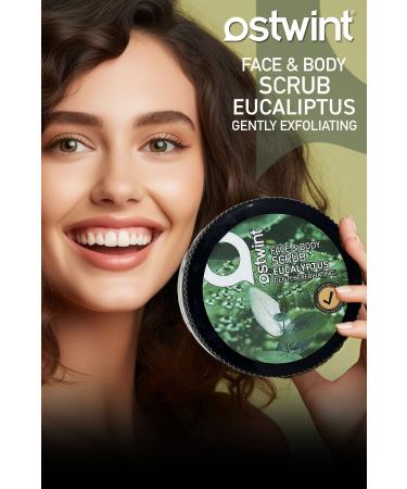 Ostwint Face and Body Peeling Scrub Eucalyptus 300ml Skin Cleanser Smoothing Circulation Accelerator - Buy Online on GoSupps.com