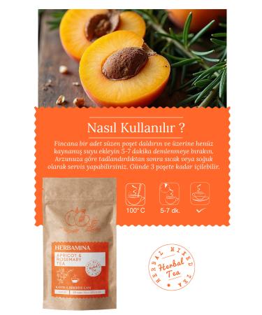Herbamina Apricot & Rosemary Mixed Herbal Tea (APRICOT & ROSEMARY TEA) 1.5grx45 Sachet - Buy Online on GoSupps.com