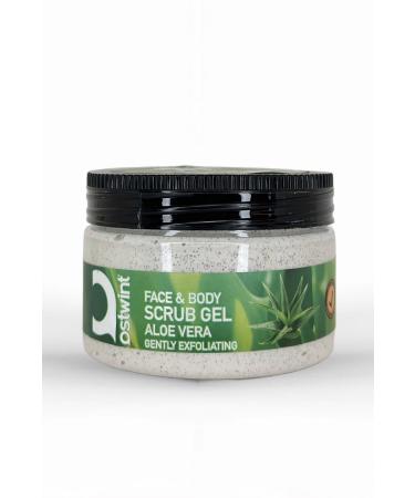 Ostwint Face and Body Peeling Scrub Aloe Vera 300ml Skin Cleanser Smoothing Circulation Accelerator