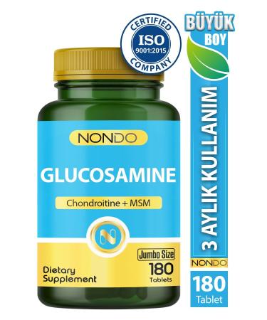 Nondo Glucosamine 180 Tablets (Jumbo Size 3 Months Use) - Buy Online on GoSupps.com
