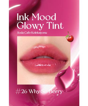 PERIPERA Permanent Pigmented Shiny Finish Tint PERIPERA Ink Mood Glowy Tint 26 Why So Berry (Soda Cafe) - Buy Online on GoSupps.com