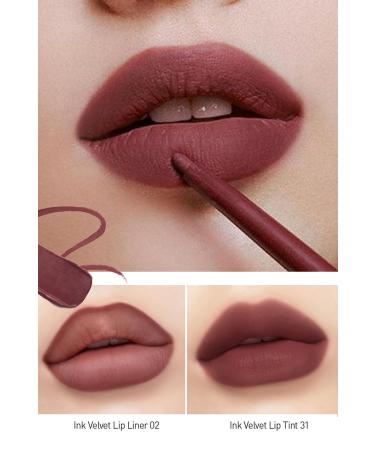 PERIPERA Velvet Look Tint and Lip Liner Peripera Ink Velvet + Lip Liner Set (002 Wine Nude) - Buy Online on GoSupps.com
