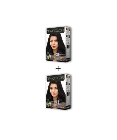 nina zone 2X2 Tube Cream Hair Dye Set Brown No:4.0
