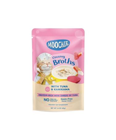 MOOCHIE Kitten Tuna & Kanikama Creamy Broth 40g Bag Delicious and Nutritious Cat Food