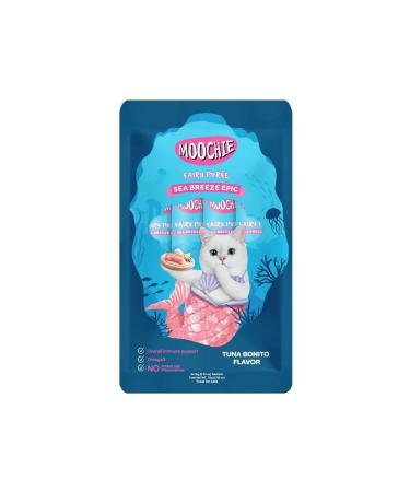 MOOCHIE Sea Breeze Epic Tuna and Bonito Flavor 15g Bag Delicious and High Protein Cat Treat