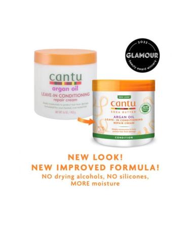 Cantu Argan Oil Leave-In Hair Care and Repair Cream 453 gr - Buy Online on GoSupps.com